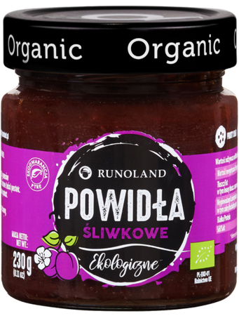 POWIDŁA ŚLIWKOWE BIO 230 g - RUNOLAND