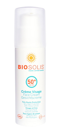 KREM PRZECIWSŁONECZNY DO TWARZY SPF 50+ ECO 50 ml - BIOSOLIS (PRODUKT SEZONOWY)