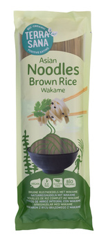 MAKARON (RYŻOWY RAZOWY Z WAKAME) NOODLE SPAGHETTI BEZGLUTENOWY BIO 250 g - TERRASANA