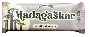 BATON BAKALIOWY O SMAKU CHAŁWY MADAGASKAR BEZGLUTENOWY 40 g - ZMIANY ZMIANY