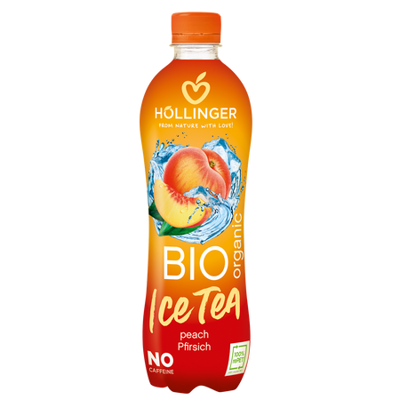 NAPÓJ ICE TEA O SMAKU BRZOSKWINIOWYM BIO 500 ml - HOLLINGER