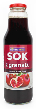 SOK Z GRANATU 100 % 750 ml - NATURAVENA