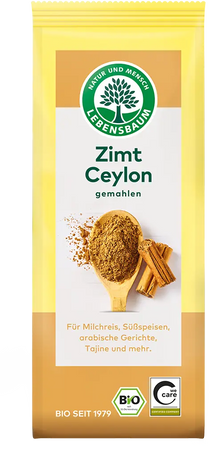 CYNAMON CEJLOŃSKI MIELONY BIO 50 g - LEBENSBAUM