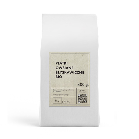 PŁATKI OWSIANE BŁYSKAWICZNE BIO 400 g - THE PLANET