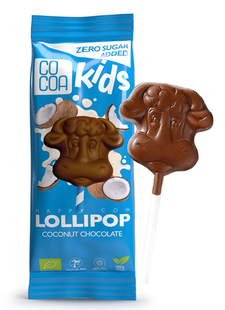 LIZAK Z CZEKOLADY KOKOSOWEJ BEZ DODATKU CUKRÓW BIO 15 g - COCOA