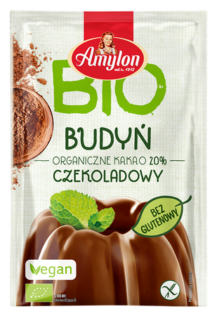 BUDYŃ O SMAKU CZEKOLADOWYM BEZGLUTENOWY BIO 40 g - AMYLON