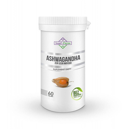 ASHWAGANDHA EKSTRAKT (500 mg) 60 KAPSUŁEK - SOUL FARM