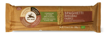 MAKARON (Z PŁASKURKI RAZOWY) SPAGHETTI BIO 500 g - ALCE NERO