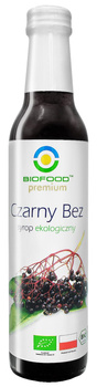 SYROP Z CZARNEGO BZU BIO 250 ml - BIOFOOD