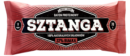 BATON PROTEINOWY Z ORZESZKAMI ZIEMNYMI SZTANGA BEZGLUTENOWY 70 g - ZMIANY ZMIANY