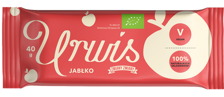 BATON BAKALIOWY Z JABŁKIEM URWIS BEZGLUTENOWY BIO 40 g - ZMIANY ZMIANY