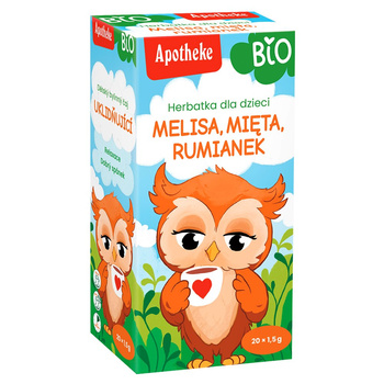 HERBATKA DLA DZIECI - MELISA, MIĘTA I RUMIANEK PO 6 MIESIĄCU BIO (20 x 1,5 g) 30 g - APOTHEKE
