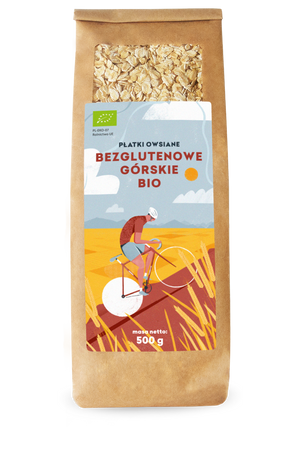 PŁATKI OWSIANE GÓRSKIE BEZGLUTENOWE BIO 500 g - PIĘĆ PRZEMIAN