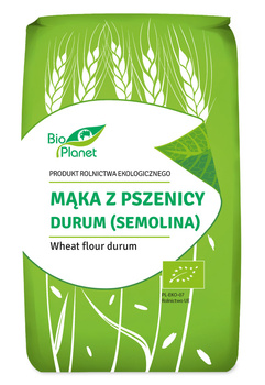 MĄKA Z PSZENICY DURUM (SEMOLINA) BIO 500 g - BIO PLANET