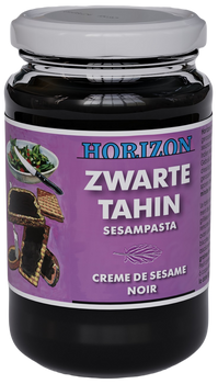 TAHINI CZARNE (PASTA SEZAMOWA Z CZARNEGO SEZAMU) BEZGLUTENOWE BIO 350 g - HORIZON