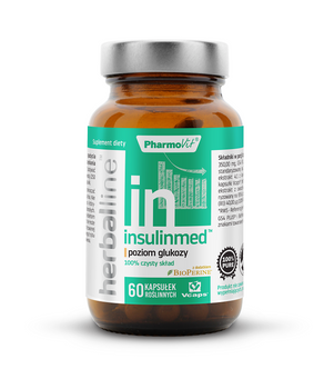 KAPSUŁKI NA POZIOM GLUKOZY (INSULINMED) BEZGLUTENOWE 60 szt. - PHARMOVIT (HERBALLINE)