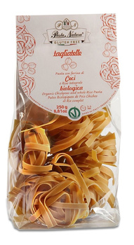MAKARON PROTEINOWY (Z CIECIERZYCY I BRĄZOWEGO RYŻU) TAGLIATELLE BEZGLUTENOWY BIO 250 g - PASTA NATURA