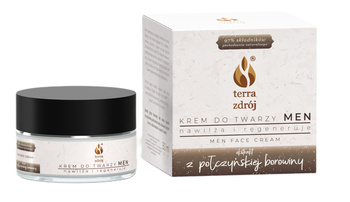 KREM DO TWARZY DLA MĘŻCZYZN NAWILŻAJĄCO - REGENERUJĄCY 50 ml - TERRA ZDRÓJ (SERIA BOROWINOWA)