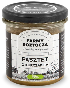 PASZTET DROBIOWO - WIEPRZOWY BIO 180 g (SŁOIK) - FARMY ROZTOCZA