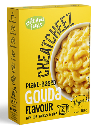 MIESZANKA NA WEGAŃSKI SOS LUB DIP O SMAKU SERA GOUDA BEZGLUTENOWY 80 g - CULTURED FOODS