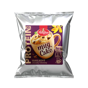 CIASTO PROTEINOWE WANILIOWE Z KAWAŁKAMI CZEKOLADY Z KUBECZKA BEZGLUTENOWE 60 g - AMYLON