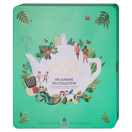 MEGA ZESTAW HERBAT I HERBATEK CODZIENNYCH BIO W PUSZCE (THE ULTIMATE - 9 SMAKÓW) (72 x 1,8 g) 136 g - ENGLISH TEA SHOP