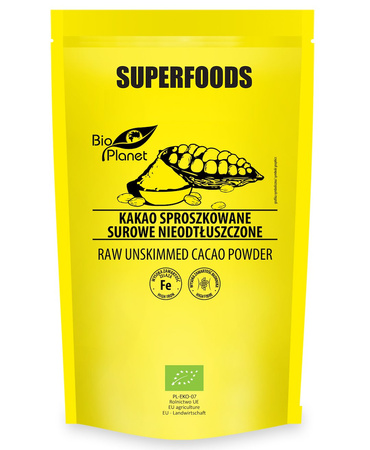 KAKAO SUROWE SPROSZKOWANE BIO 150 g - BIO PLANET