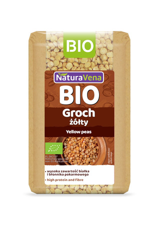 GROCH ŻÓŁTY BIO 400 g - NATURAVENA