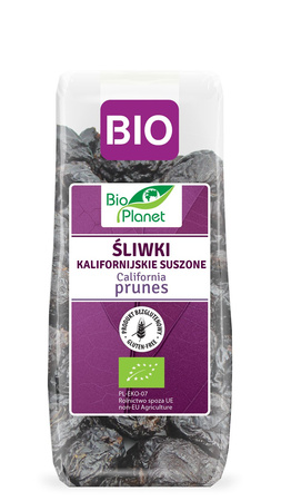 ŚLIWKI KALIFORNIJSKIE SUSZONE BEZGLUTENOWE BIO 200 g - BIO PLANET
