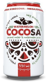 WODA KOKOSOWA Z SOKIEM Z ARBUZA 330 ml - DIET-FOOD (COCOSA)