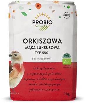 MĄKA ORKISZOWA LUKSUSOWA TYP 550 BIO 1 kg - PROBIO