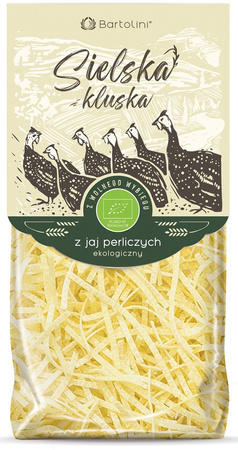 MAKARON (Z JAJ PERLICZYCH) KRAJANKA BIO 250 g - BARTOLINI (SIELSKA KLUSKA)