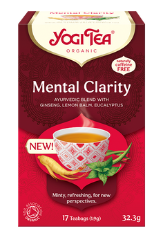 HERBATKA AJURWEDYJSKA JASNOŚĆ UMYSŁU (MENTAL CLARITY) BIO (17 x 1,9 g) 32,3 g - YOGI TEA