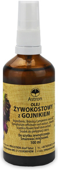 OLEJ ŻYWOKOSTOWY Z GOJNIKIEM 100 ml - ASTRON