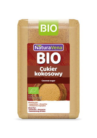 CUKIER KOKOSOWY BIO 200 g - NATURAVENA
