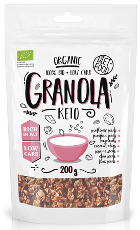 GRANOLA KETO BIO 200 g - DIET-FOOD