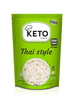 MAKARON (KONJAC) THAI STYLE BEZGLUTENOWY BIO 270 g (200 g) - KETO CHEF (BETTER THAN FOODS)