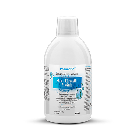 SUPLEMENT DIETY NA STAWY, CHRZĄSTKI I MIĘŚNIE W PŁYNIE BEZGLUTENOWY 500 ml - PHARMOVIT