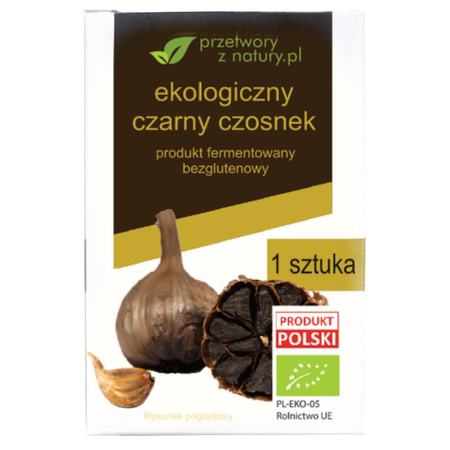 CZARNY CZOSNEK BEZGLUTENOWY BIO (1 szt.) - PRZETWORY Z NATURY
