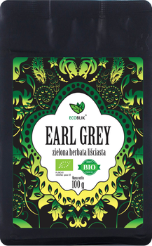 HERBATA ZIELONA EARL GREY BIO 100 g - ECOBLIK
