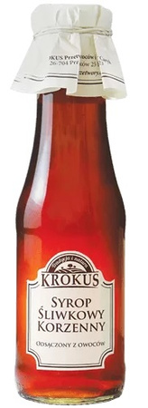 SYROP ŚLIWKOWY KORZENNY 355 g (280 ml) - KROKUS (PRODUKT SEZONOWY)