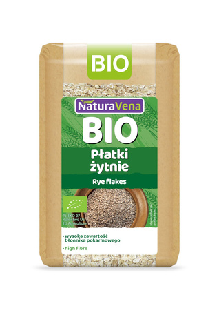 PŁATKI ŻYTNIE BIO 300 g - NATURAVENA