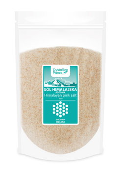SÓL HIMALAJSKA RÓŻOWA DROBNO MIELONA 1 kg - CRYSTALLINE PLANET