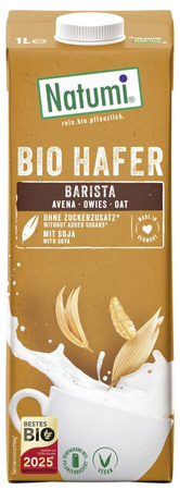 NAPÓJ OWSIANO - SOJOWY BARISTA BEZ DODATKU CUKRÓW BIO 1 L - NATUMI