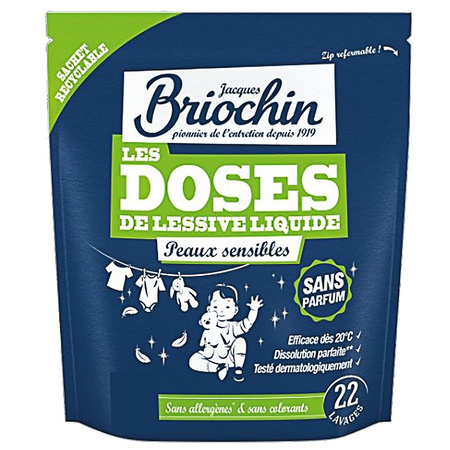 KAPSUŁKI DO PRANIA BEZZAPACHOWE DLA SKÓRY WRAŻLIWEJ (22 szt.) - BRIOCHIN
