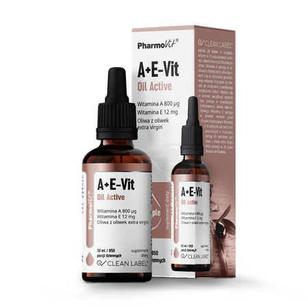 WITAMINA A + E W KROPLACH BEZGLUTENOWE 30 ml - PHARMOVIT (CLEAN LABEL)