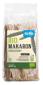MAKARON (ORKISZOWY RAZOWY) SPAGHETTI BIO 400 g - NIRO