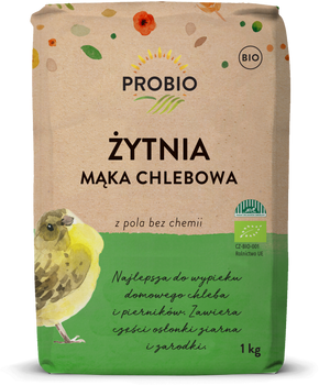 MĄKA ŻYTNIA CHLEBOWA TYP 720 BIO 1 kg - PROBIO