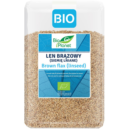 LEN BRĄZOWY (SIEMIĘ LNIANE) BIO 2 kg - BIO PLANET