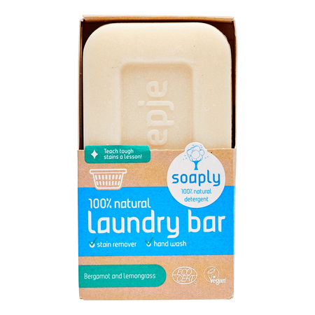 MYDŁO W KOSTCE DO PRANIA BERGAMOTKA I TRAWA CYTRYNOWA ECO 120 g - SOAPLY